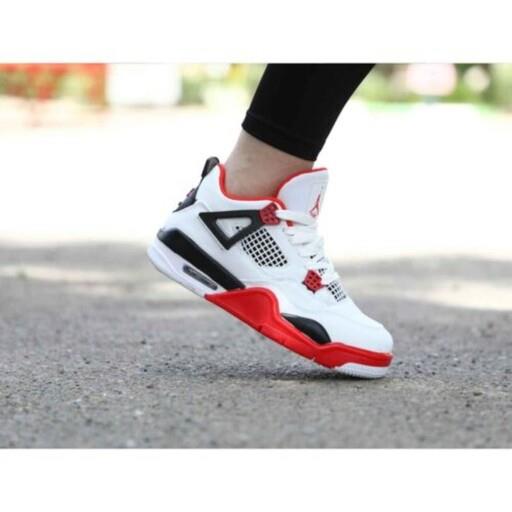 نایک ایر جردن 4 رترو قرمزسفید Nike Air Jordan 4 Retro